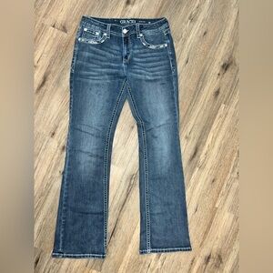 Grace in LA Dark Blue Boot Cut Jeans